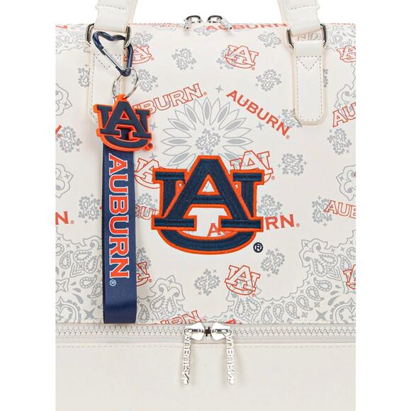 Auburn University Tigers Light Beige Duffle Travel/Gym Bag - Picture 2 of 9
